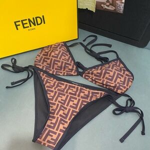 Fendi Women's Brown Bikini